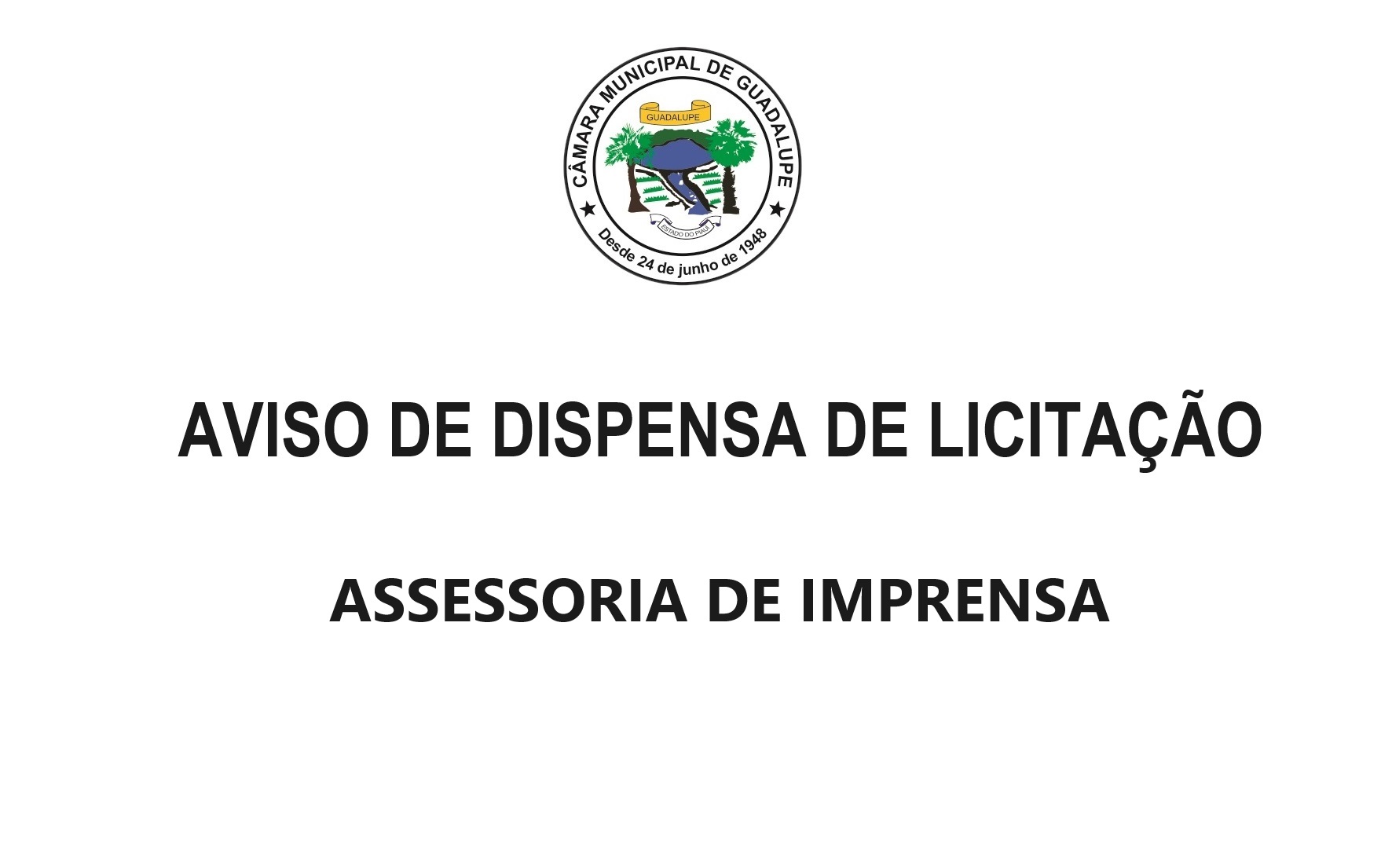 Aviso de Dispensa de Licitação