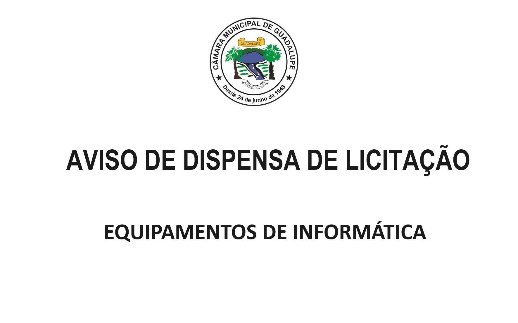 Aviso de Dispensa de Licitação