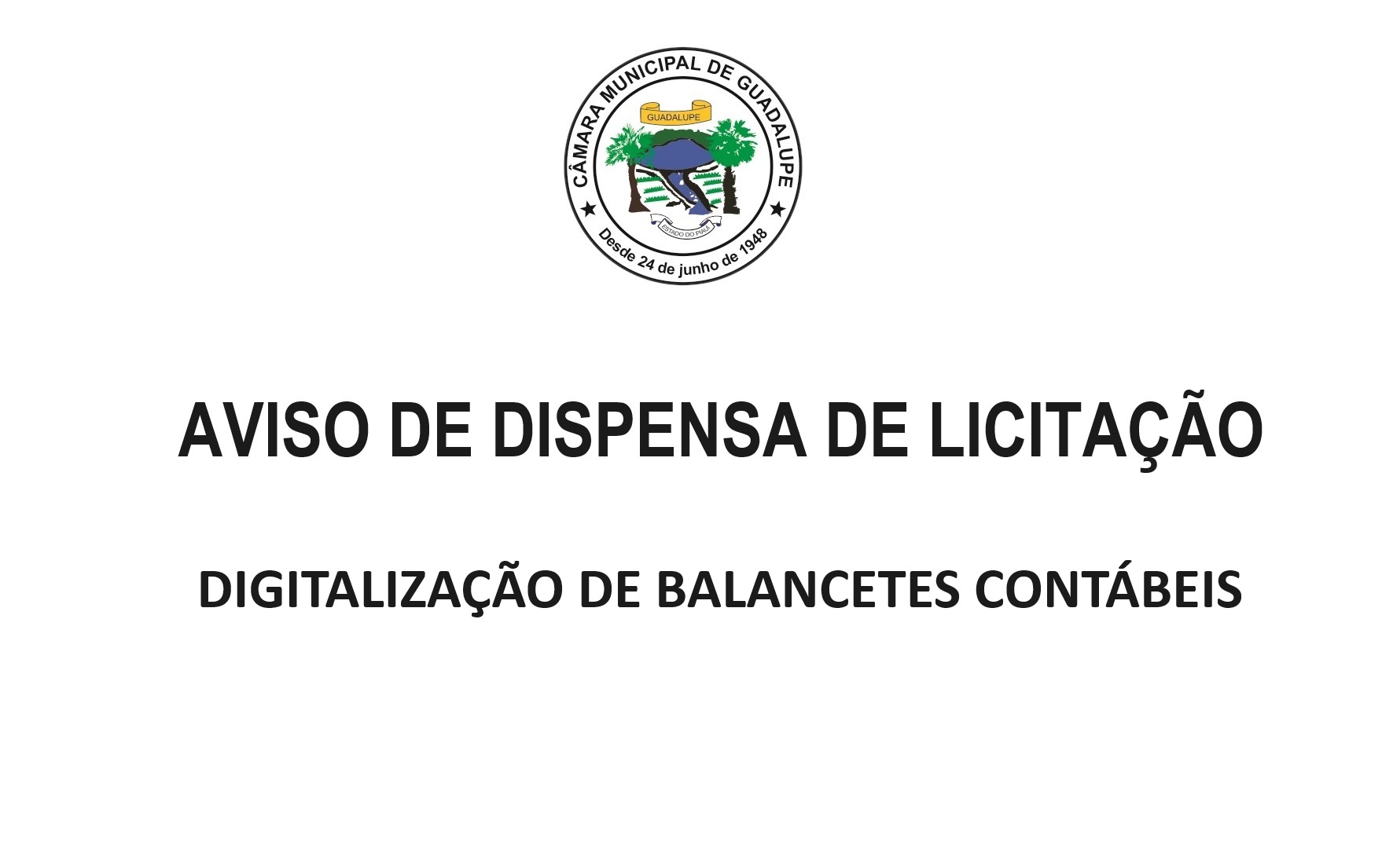 Aviso de Dispensa de Licitação
