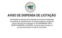 Aviso de dispensa de licitação - Relatórios de Abastecimento e de veículos