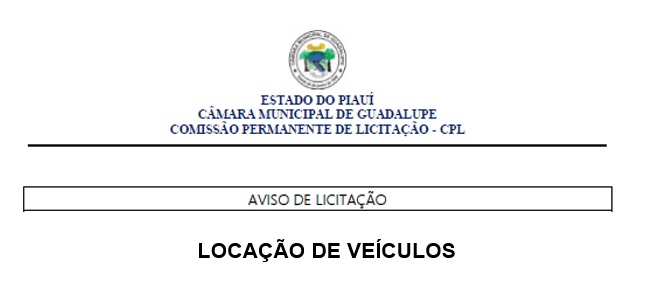 Aviso de Licitação