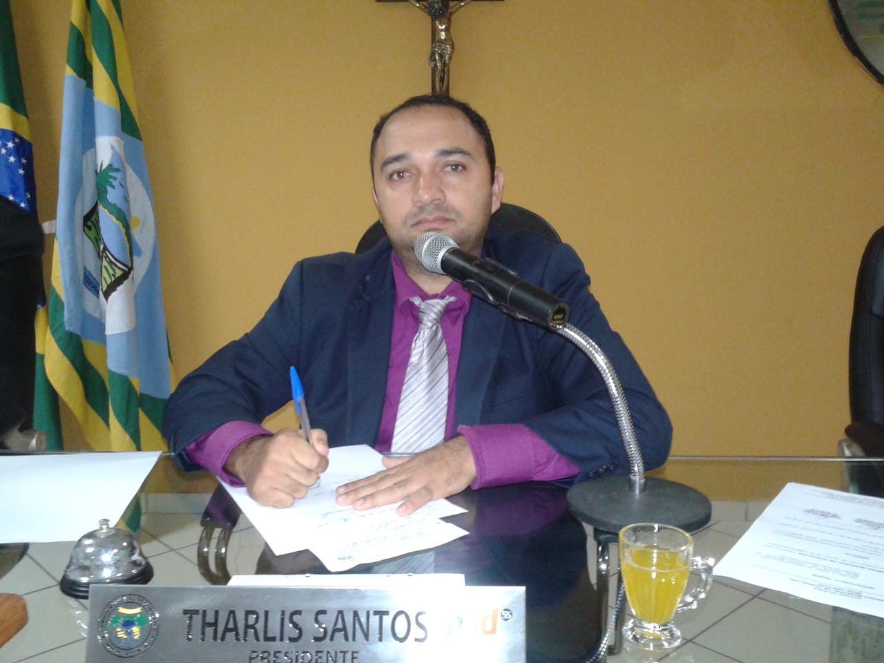 Vereador Presidente Tharlis Santos (PSD) falou que em nenhum momento foi bloqueada as contas da Câmara Municipal de Guadalupe 