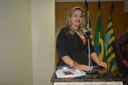 Vereadora Luciana Martins - PCdoB destacou a importância do respeito dentro do legislativo Vereadora Luciana Martins - PCdoB destacou a importância do respeito dentro do legislativo